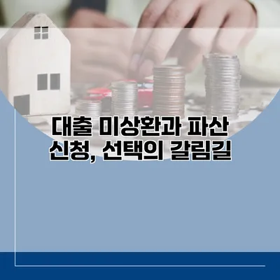 대출 미상환과 파산 신청, 선택의 갈림길