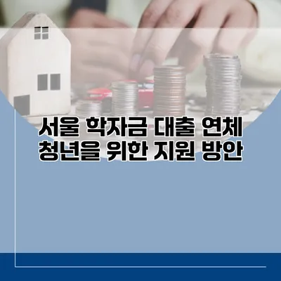 서울 학자금 대출 연체 청년을 위한 지원 방안