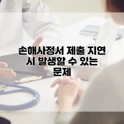 손해사정서 제출 지연 시 발생할 수 있는 문제