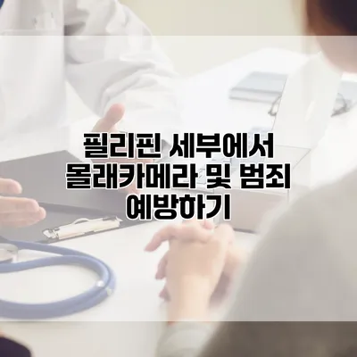 필리핀 세부에서 몰래카메라 및 범죄 예방하기