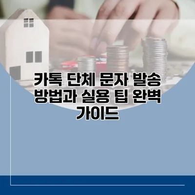 카톡 단체 문자 발송 방법과 실용 팁 완벽 가이드